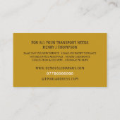 Verwijderdoos, Verwijderend Bedrijf Visitekaartje (Achterkant)