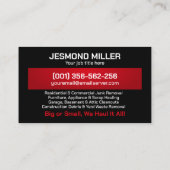 Verwijderen en ophalen van rommel - Junk Ninjas Visitekaartje (Achterkant)