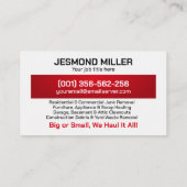 Verwijderen en ophalen van rommel - Junk Ninjas Visitekaartje (Achterkant)