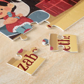 Verwijderen of aanpassen van de tekst Kinder Jigs Legpuzzel (Zijkant)