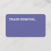 Verwijderen van afval met afval Recycling 2022 Vis Visitekaartje (Voorkant)