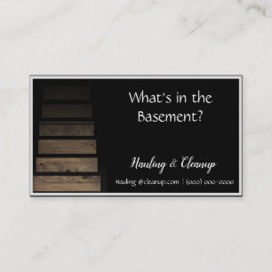 Verwijderen van afval visitekaartje