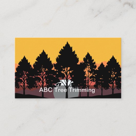 verwijderen van bomen visitekaartje (Voorkant)