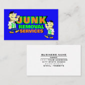 Verwijderen van brokken het schoonmaken van vuilni visitekaartje (Voorkant / Achterkant)