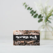 Verwijderen van metalen afval Recycling Visitekaartje (Staand voorkant)