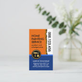 Verwijderen van muurverf visitekaartje (Staand voorkant)