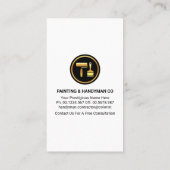 Verwijderen van muurverf visitekaartje (Achterkant)