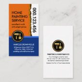 Verwijderen van muurverf visitekaartje (Voorkant / Achterkant)