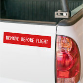 Verwijderen voor de vlucht bumpersticker (Op Truck)