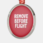 Verwijderen voor vlucht metalen ornament (Links)