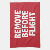 Verwijderen voor vlucht theedoek (Verticaal)