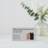 Verwijdering en renovatie van woningen visitekaartje (Staand voorkant)