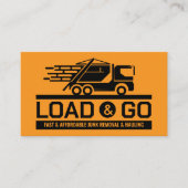 Verwijdering en vervoer van afval visitekaartje (Voorkant)