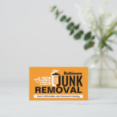 Verwijdering en vervoer van afval visitekaartje (Staand voorkant)