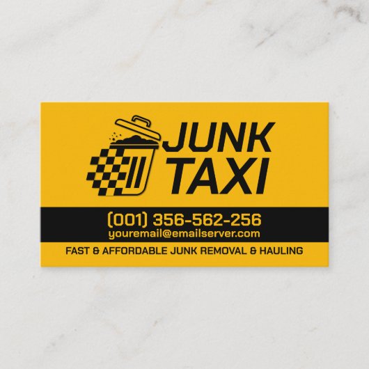 Verwijdering en vervoer van afval visitekaartje (Voorkant)