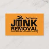 Verwijdering en vervoer van afval visitekaartje (Voorkant)