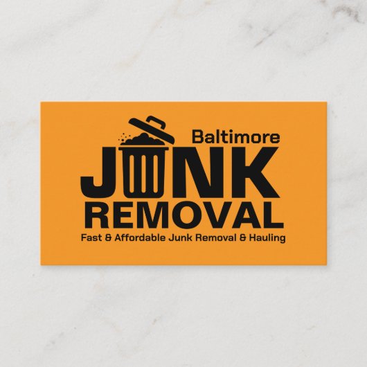 Verwijdering en vervoer van afval visitekaartje (Voorkant)