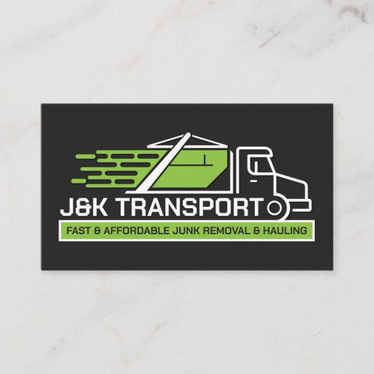 Verwijdering en vervoer van afval visitekaartje (Voorkant)