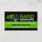 Verwijdering en vervoer van afval visitekaartje (Voorkant)