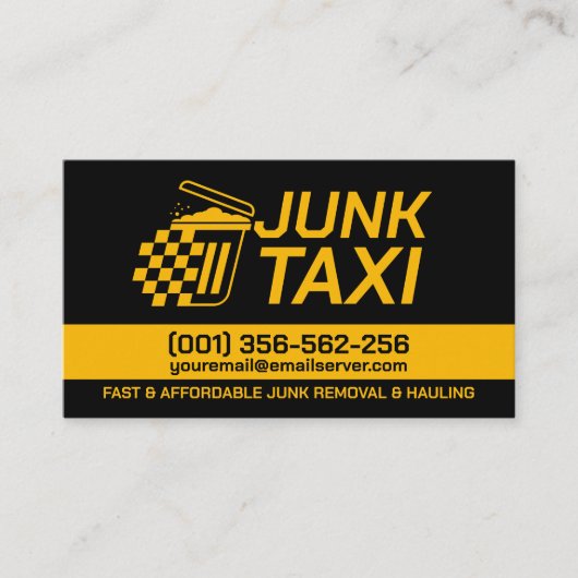 Verwijdering en vervoer van afval visitekaartje (Voorkant)