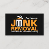 Verwijdering en vervoer van afval visitekaartje (Voorkant)