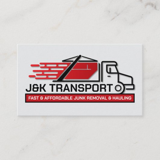 Verwijdering en vervoer van afval visitekaartje (Voorkant)