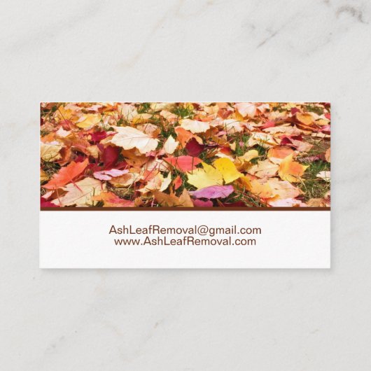 Verwijdering leder visitekaartje (Achterkant)