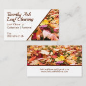 Verwijdering leder visitekaartje (Voorkant / Achterkant)