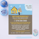 Verwijdering Man huis ontwerp, verwijdering bedrij Flyer (Enkel)