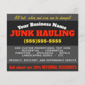 Verwijdering van afval met ongewenste rotatie 4x5 flyer (Achterkant)