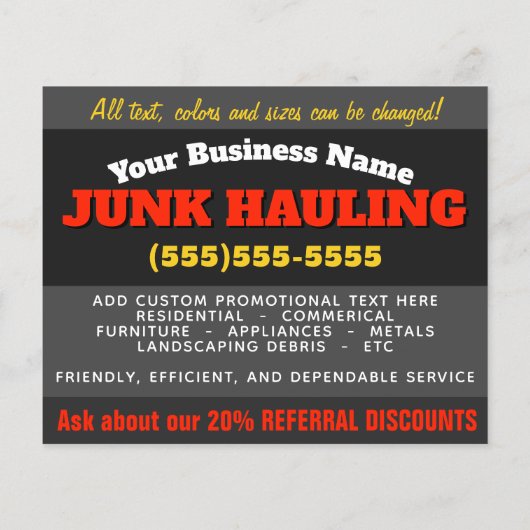 Verwijdering van afval met ongewenste rotatie 4x5  flyer (Achterkant)