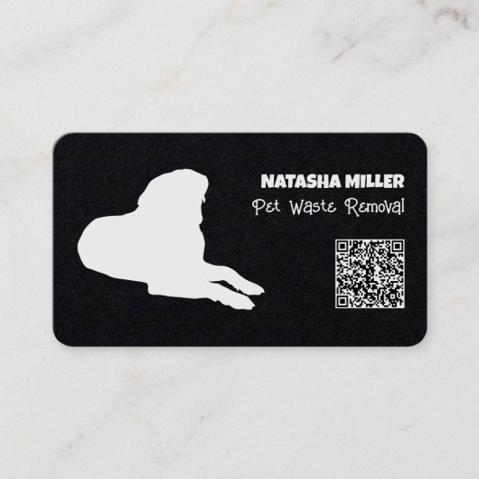 Verwijdering van huisdierafval QR Visitekaartje (Voorkant)
