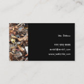 Verwijdering van metalen ritsen Recycling Troep Bu Visitekaartje (Achterkant)