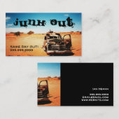 Verwijdering van ongemalen afval Recycling Visitekaartje (Voorkant / Achterkant)