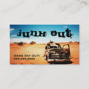 Verwijdering van ongemalen afval Recycling Visitekaartje