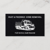 Verwijdering van ongewenste inhoud van dumpaanhang visitekaartje (Voorkant)