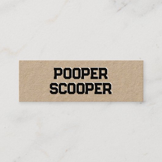 Verwijdering van PET-afval Mini Visitekaartje (Voorkant)