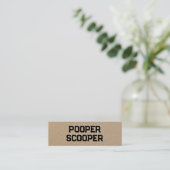 Verwijdering van PET-afval Mini Visitekaartje (Staand voorkant)