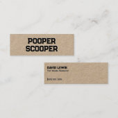 Verwijdering van PET-afval Mini Visitekaartje (Voorkant / Achterkant)