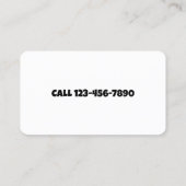 Verwijdering van PET-afval Visitekaartje (Achterkant)