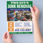Verwijdering van rommel Adverteren Flyer (Hand)