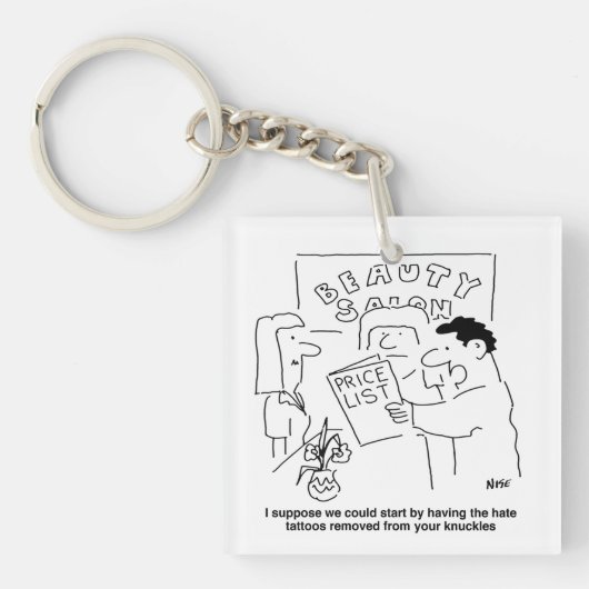 Verwijdering van tattoos bij het thema Beauty Salo Sleutelhanger (voorkant)