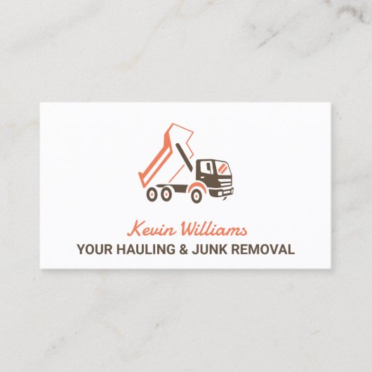 Verwijdering van truckjunk visitekaartje (Voorkant)