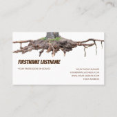 Verwijdering van vallende boomwortel en opgraving visitekaartje (Achterkant)