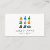 Verwijdering van vuilnis visitekaartje (Voorkant)