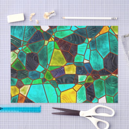 Verwijdering van zeeglazen tissuepapier (Craft)