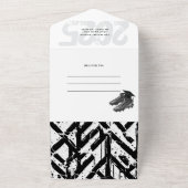 Verwijdert Pet op Afstuderen in één uitnodiging (Buitenkant)