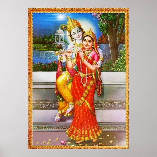 Verwijding aan Radha Krishna Poster (Voorkant)