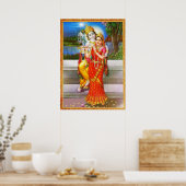Verwijding aan Radha Krishna Poster (Keuken)