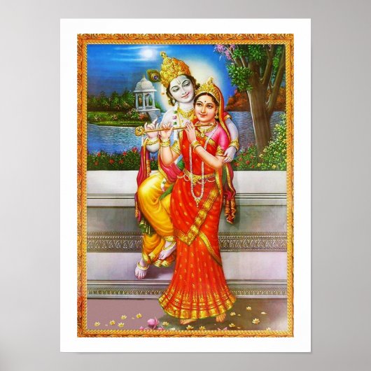 Verwijding aan Radha Krishna Poster (Voorkant)